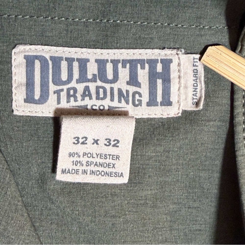 Duluth Trading Men’s 32x32 Green Overachinos Standard Fit Pants Outdoor Workwear - Picture 3 of 9